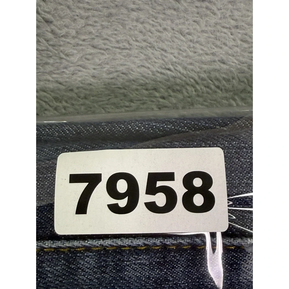 Michael Kors Jeans Womens 18W Plus Blue Dark Wash High Rise Baggy Wide‎ Leg